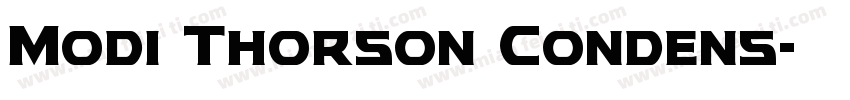 Modi Thorson Condens字体转换